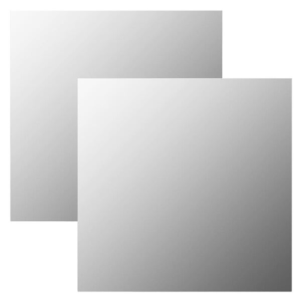 vidaXL N&aacute;stenn&eacute; zrkadl&aacute; 2 ks 40x40 cm &scaron;tvorcov&eacute; sklenen&eacute;