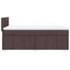 vidaXL Boxspring posteľ s matracom tmavohned&aacute; 100x200 cm l&aacute;tka