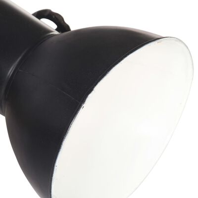 vidaXL Industriálna nástenná lampa, čierna 90x25 cm E27