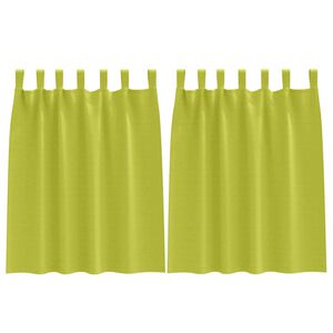 vidaXL Z&aacute;clony na zatemnenie s kr&uacute;žkami 2 ks Zelen&aacute; 140 x 140 cm