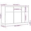 vidaXL Komoda 110x36x75 cm borovicov&yacute; mas&iacute;v