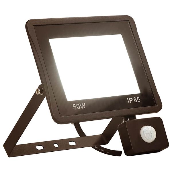 vidaXL LED reflektor so senzorom 50 W teplé biele svetlo