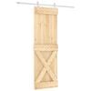 vidaXL Posuvn&eacute; dvere Pr&iacute;rodn&aacute; a biela 70 x 210 cm