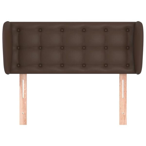 vidaXL Čelo postele so z&aacute;hybmi hned&eacute; 83x23x78/88 cm umel&aacute; koža