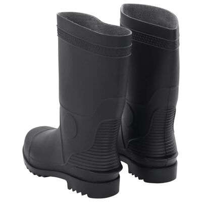 vidaXL Topánky do dažďa čierne veľkosť 41 PVC