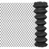 vidaXL Dr&ocirc;ten&eacute; pletivo, oceľ 15x1,25 m, siv&eacute;