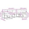 vidaXL Z&aacute;hradn&aacute; s&uacute;prava gaučov s vank&uacute;&scaron;om 6 pcs Pr&iacute;rodn&aacute; a b&eacute;žov&aacute;