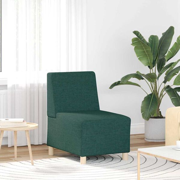 vidaXL Bezr&uacute;čkov&aacute; modul&aacute;rna sofa jednotka 3 pcs Tmavozelen&aacute;