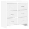 vidaXL Serv&iacute;rovacia skriňa Biela 75 x 33 x 80 cm Kompozitn&eacute; drevo