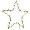 vidaXL Vianočn&eacute; osvetlenie Star Silhouette 80 LED di&oacute;d Tepl&aacute; biela