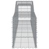 vidaXL Oblúkový gabionový kôš 9 ks 400x50x60/80 cm pozinkované železo