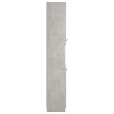 vidaXL Skrinka do kúpeľne betónová sivá 32x34x188,5cm spracované drevo