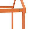 vidaXL Strecha na detskú posteľ voskovohnedá 217x95,5x159 cm borovica