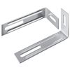 vidaXL Proti&scaron;mykov&yacute; držiak 2 pcs Strieborn&aacute; 74,5 x 15 x 32 mm Železo