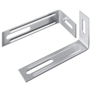 vidaXL Proti&scaron;mykov&yacute; držiak 2 pcs Strieborn&aacute; 74,5 x 15 x 32 mm Železo