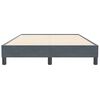 vidaXL Posteľný rám boxspring bez matracom tmavosivý 120x210 cm zamat