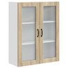 vidaXL N&aacute;stenn&yacute; sklenen&yacute; kabinet PORTO Sonoma dub 80 x 31 x 100 cm