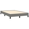 vidaXL Boxspring posteľ s matracom, tmavosivá 120x190 cm, látka