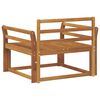 vidaXL Z&aacute;hradn&aacute; stredn&aacute; sedačka Pevn&eacute; ak&aacute;ciov&eacute; drevo Pr&iacute;rodn&aacute;