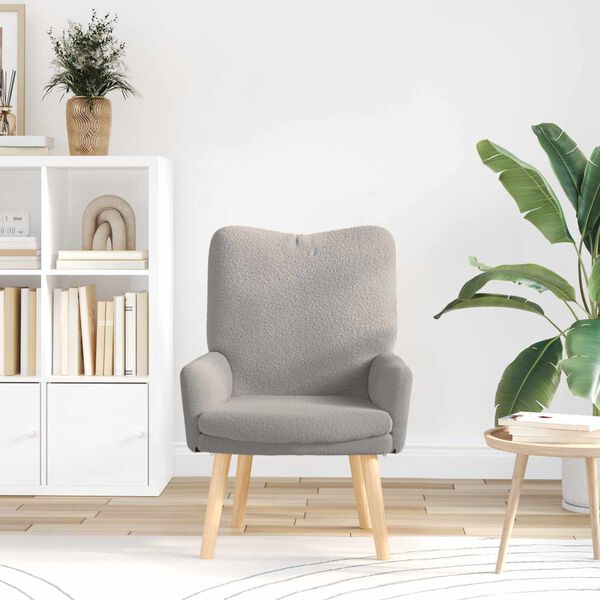 vidaXL kreslo Svetlosiv&aacute; 63 x 67 x 94 cm