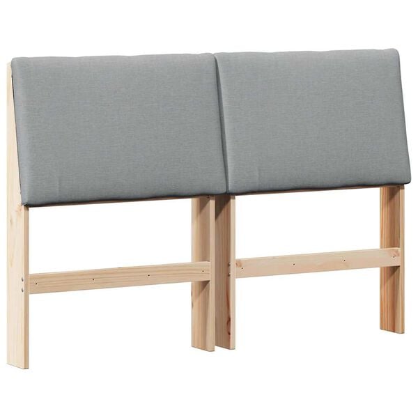 vidaXL Čal&uacute;nen&eacute; čelo postele Svetlosiv&aacute; 150 cm