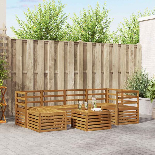 vidaXL S&uacute;pravy pohoviek Pr&iacute;rodn&aacute; Pevn&eacute; ak&aacute;ciov&eacute; drevo