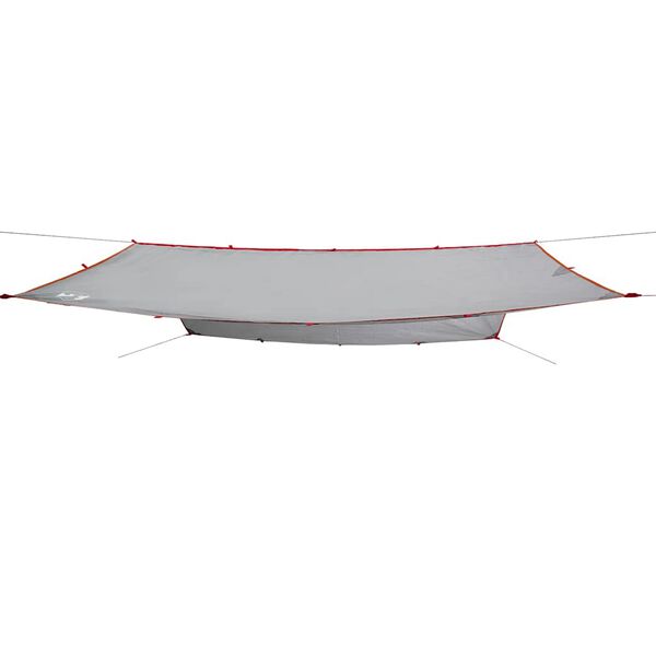 vidaXL Kempingová plachta sivo-oranžová 400x294 cm vodotesná