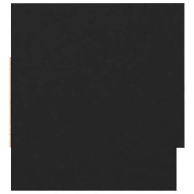 vidaXL Šatník čierny 70x32,5x35 cm drevotrieska