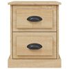 vidaXL Nočný stolík dub sonoma 39x39x47,5 cm spracované drevo