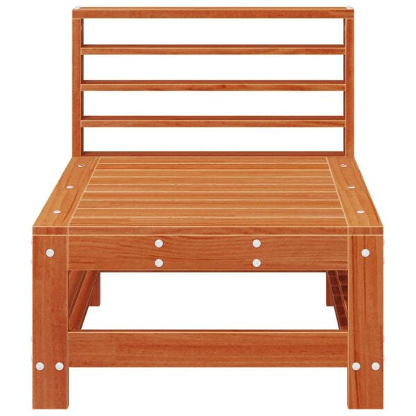 vidaXL Stredn&yacute; gauč do z&aacute;hrady Mas&iacute;vna borovica Voskov&aacute; Hned&aacute;