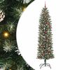 vidaXL Umel&yacute; chud&yacute; vianočn&yacute; strom Zelen&aacute; a biela 240 cm