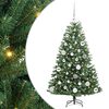 vidaXL Umel&yacute; Skl&aacute;pac&iacute; Vianočn&yacute; Stromček Zelen&aacute; 120 cm PVC a kov