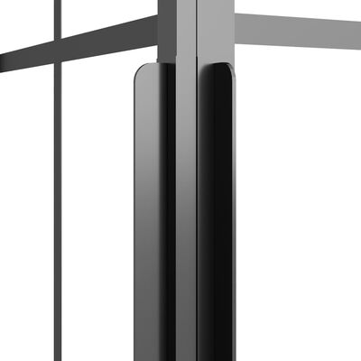 vidaXL Sprchovací kút matné ESG 90x70x180 cm čierny