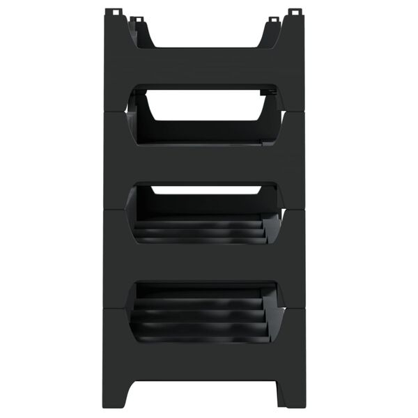 vidaXL Stohovateľný stojan na víno na 24 fliaš PP