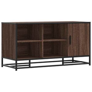 vidaXL Lavica na top&aacute;nky hned&yacute; dub 100x40x53,5cm kompozitn&eacute; drevo+kov