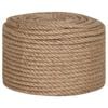 vidaXL Lano zo 100% juty 12 mm 250 m