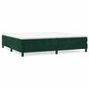 vidaXL Posteľn&yacute; r&aacute;m s boxspringom tmavozelen&yacute; 200x200 cm zamat