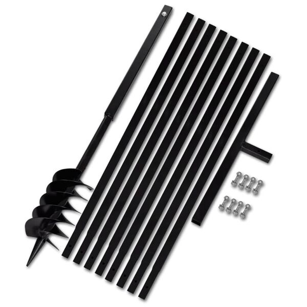 Zemn&aacute; vŕtačka s rukov&auml;ťou 120 mm a predlžovac&iacute;mi r&uacute;rkami 9m, oceľov&aacute;