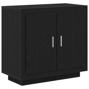 vidaXL Serv&iacute;rovacia skriňa Čierny dub 80 x 40 x 75 cm Kompozitn&eacute; drevo