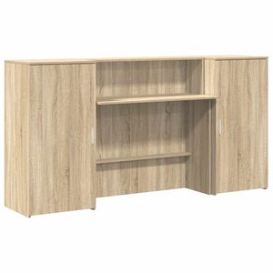 vidaXL Recepčn&yacute; st&ocirc;l dub sonoma 200x50x103,5 cm kompozitn&eacute; drevo