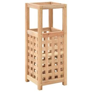 vidaXL Stojan na d&aacute;ždnik z mas&iacute;vneho orechov&eacute;ho dreva 18x18x50 cm