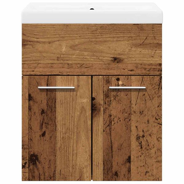 vidaXL 2-dielna sada k&uacute;peľňov&eacute;ho n&aacute;bytku star&eacute; drevo kompozitn&eacute; drevo