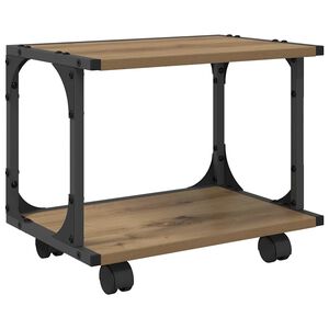 vidaXL Stojan na tlačiareň Dub artisan 41 x 28 x 33,5 cm