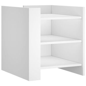 vidaXL Nočn&yacute; stol&iacute;k biely 45x50x50 cm kompozitn&eacute; drevo