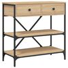 vidaXL Konzolov&yacute; stol&iacute;k dub sonoma 75 x 34,5 x 75 cm kompozitn&eacute; drevo