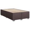 vidaXL Boxspring posteľ s matracom tmavohned&aacute; 120x200 cm l&aacute;tka