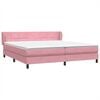 vidaXL Box Spring Posteľ s matracmi Ružov&aacute; 180x210 cm Zamat