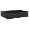 vidaXL Um&yacute;vadlo miner&aacute;lny/mramorov&yacute; odliatok 50x38x11cm matn&eacute; čierne