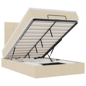 VidaXL Osmansk&aacute; posteľ s matracom a LED kr&eacute;movou 120x200 cm L&aacute;tka