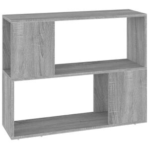 vidaXL Knižnica/deliaca stena siv&aacute; sonoma 80x24x63 cm